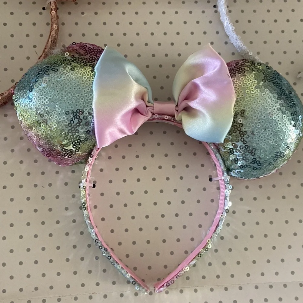 New Disney Minnie Mouse Deluxe Headband Set